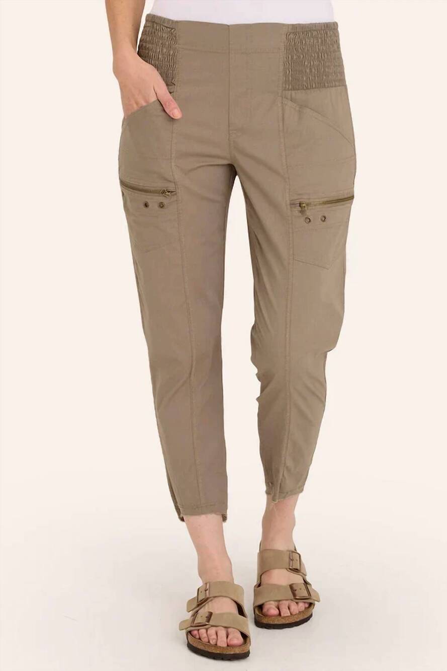 NEW XCVI acker slim pants in truffle